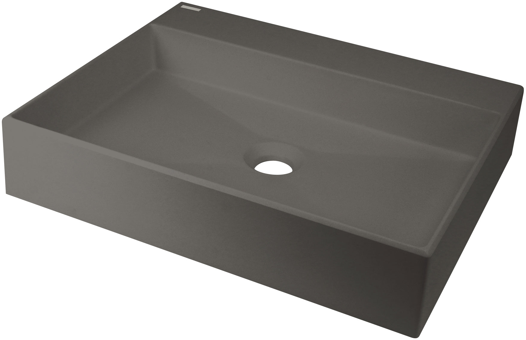 Granite washbasin, countertop, with tap shelf - 500x400 mm
